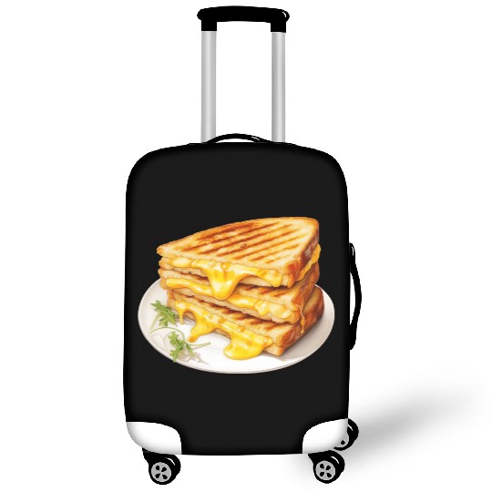 Plate of Grilled Cheese Sandwich Luggage Covers