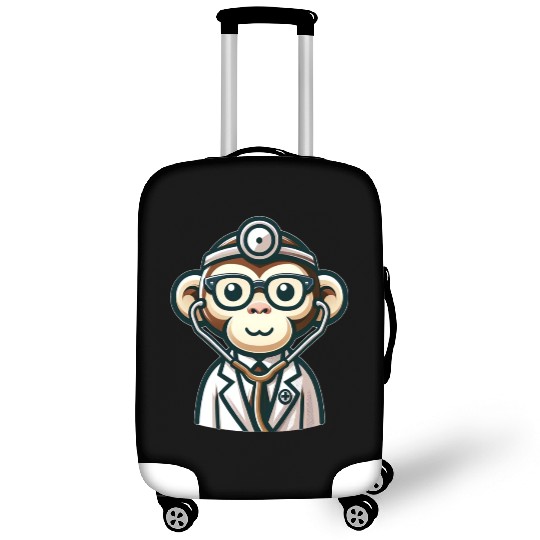 Cute Monkey Doctor Luggage Covers