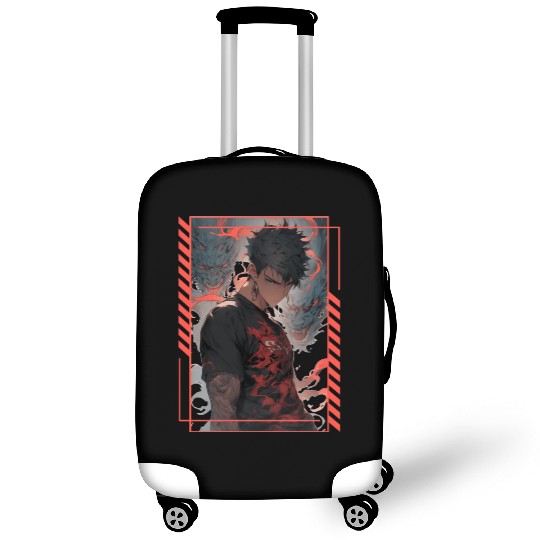 Punk Anime Demonic Dragons Japanese Vaporwave Luggage Covers