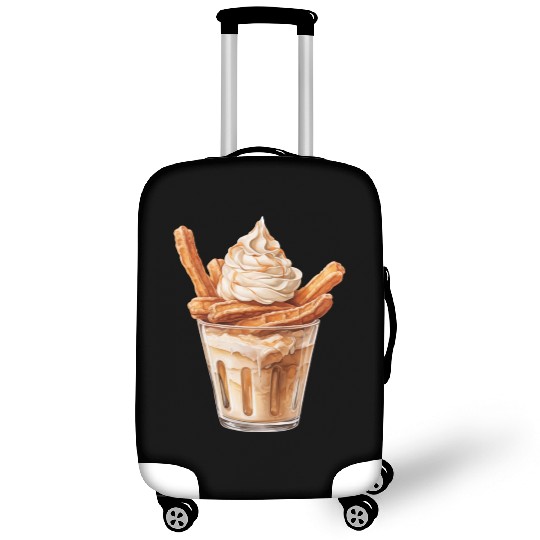 Vanilla Churro Ice Cream With Caramel Sauce Luggage Covers