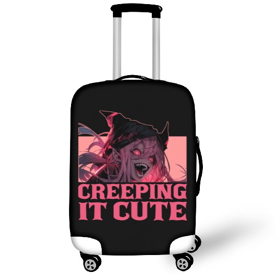 Creeping It Cute Creepy Anime Girl Harajuku Goth O Luggage Covers
