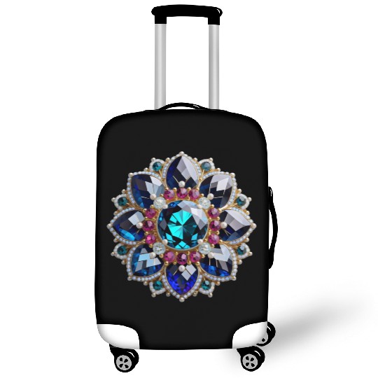 Gorgeous Gemstone Brooch: A Radiant Statement Piec Luggage Covers