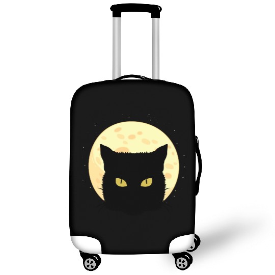 Cat Full Moon Cat Owner Gift Luggage Covers