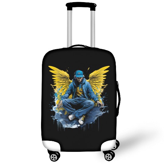 Urban Angel Wings DJ Graphic Stylish Streetwear Luggage Covers