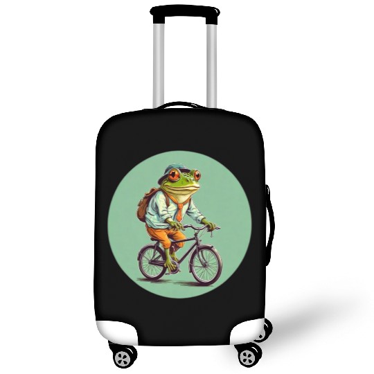 Frog Riding Bike Luggage Covers