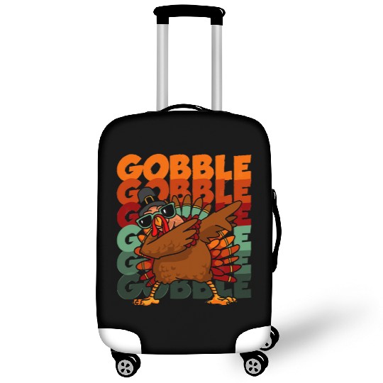 Dabbing Turkey Luggage Covers Thanksgiving Gobble
