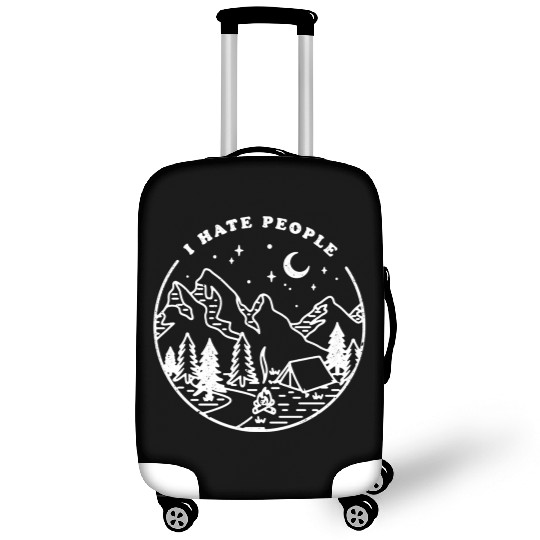 I Hate People Nature Mountain Outdoor Luggage Covers