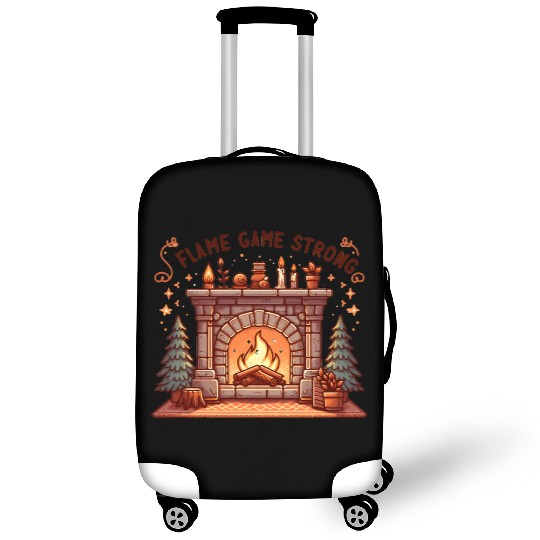 Fireplace: Flame Game Strong Luggage Covers
