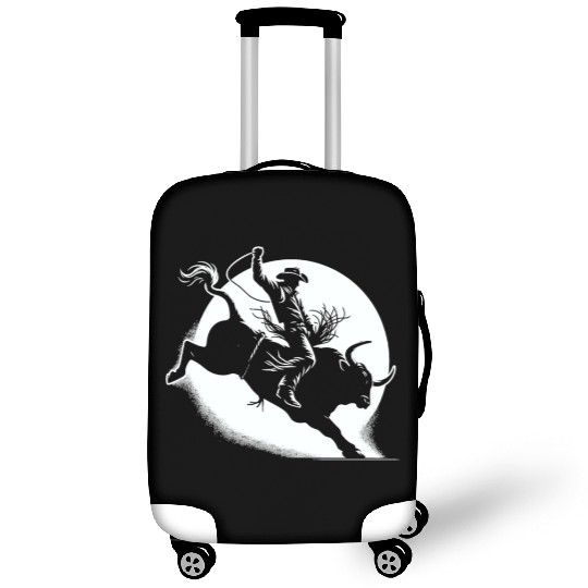 Rodeo Bull Riding Livestock Show Farmer Cattle Luggage Covers