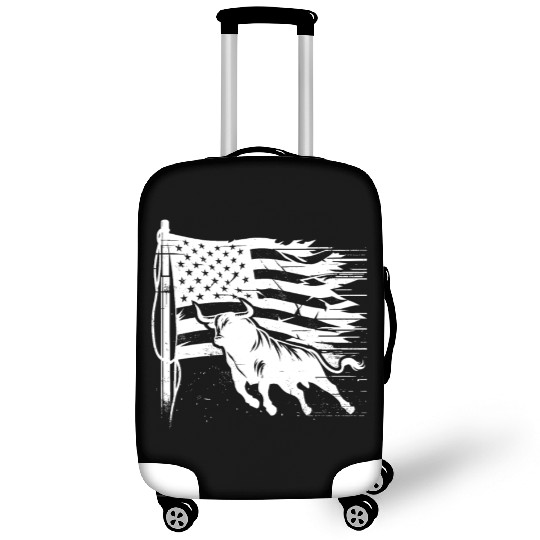 Rodeo Bull Riding Livestock Show Farmer Cattle Luggage Covers