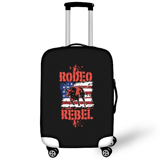 Rodeo Bull Riding Livestock Show Farmer Cattle Luggage Covers