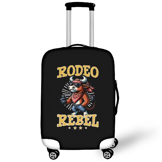 Rodeo Bull Riding Livestock Show Farmer Cattle Luggage Covers