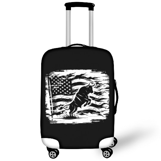 Rodeo Bull Riding Livestock Show Farmer Cattle Luggage Covers