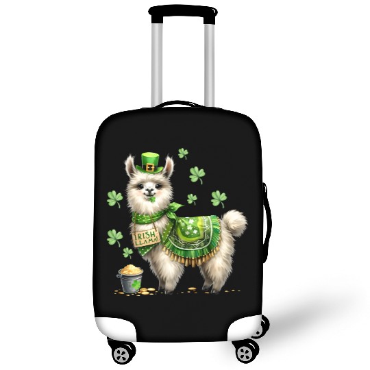 Irish LLama St Patrick Day Luggage Covers