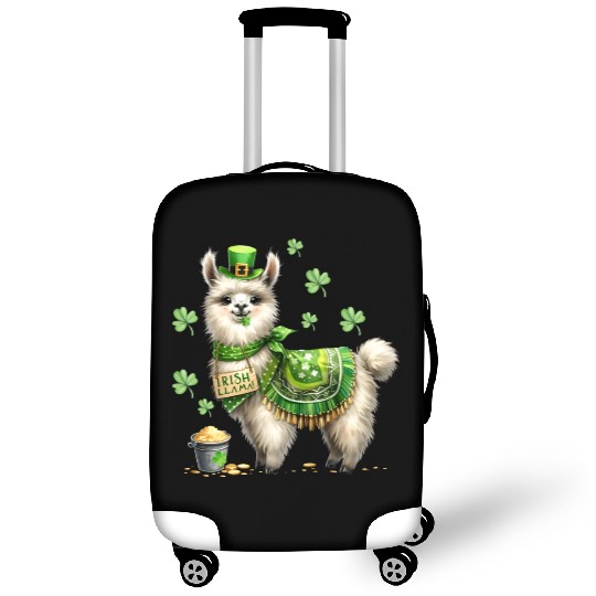Irish LLama St Patrick Day Luggage Covers