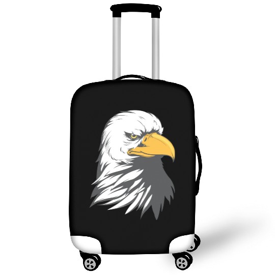 Bald Eagle Head Cartoon Luggage Covers