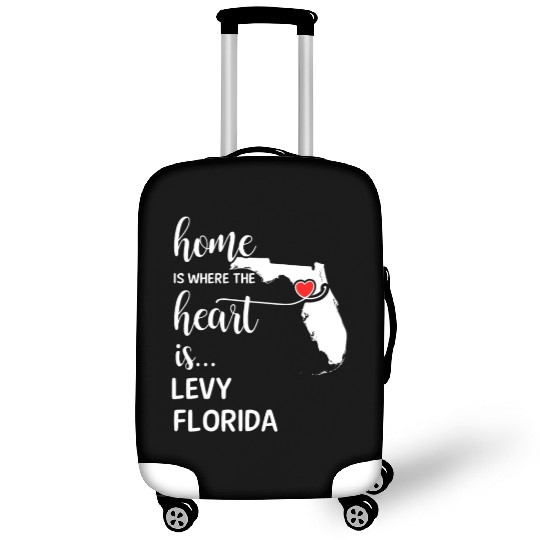 Levy County Florida Is Where My Heart Is Cool Gift Luggage Covers