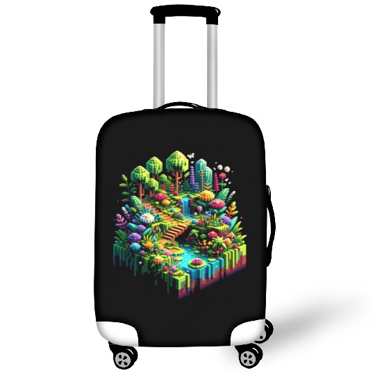 Voxel Enchanted Forest Luggage Covers