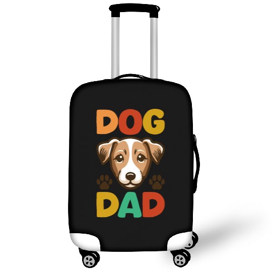 Jack Russell Terrier Dog Dad Typography Luggage Covers
