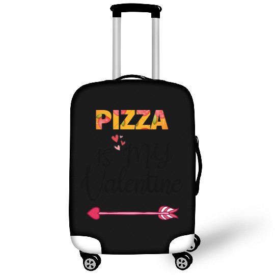 PIZZA is my valentine - Arrow Pointing Right Luggage Covers