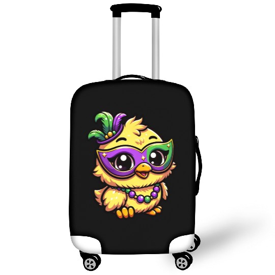 Mardi Gras Chicken, Dressed-up Chick Luggage Covers