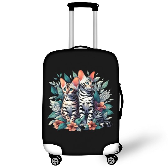 Bengal Kittens Snow Asian Cats Luggage Covers