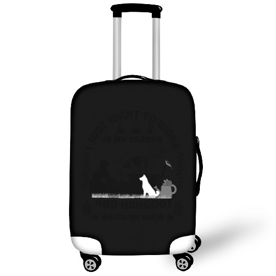 Garden Bliss: Uniting Dog Lovers and Green Thumbs! Luggage Covers