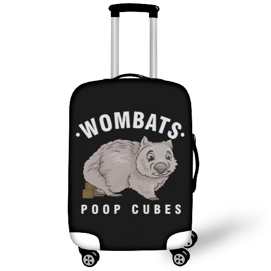 Cute Wombat Lover Wombats Poop Cubes Wombat Owner Luggage Covers