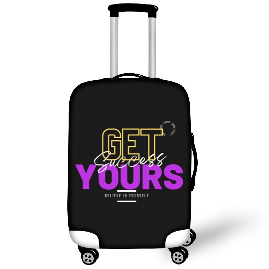 Black And Purple Sunday Vibes Motivation Luggage Covers 4