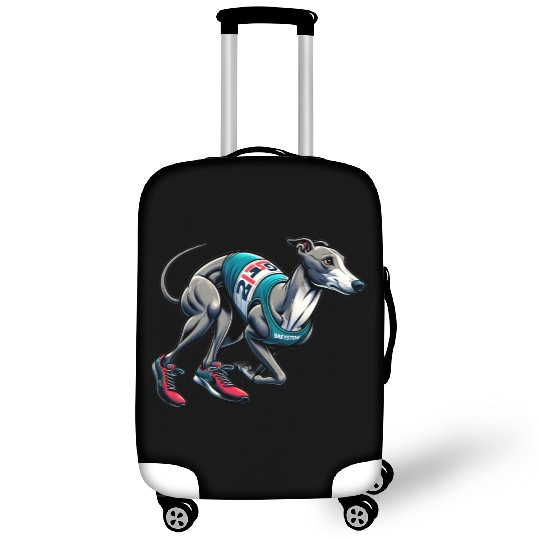 Marathon Master: Greyhound's Race Day Luggage Covers