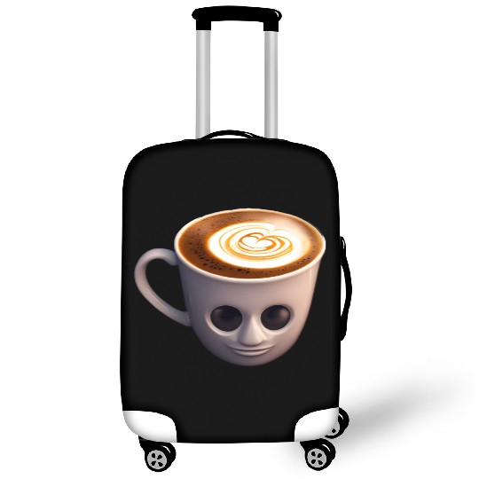 Creepy Coffee Cup Luggage Covers