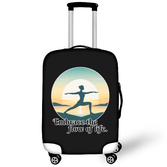 Sunrise Yoga Pose Luggage Covers