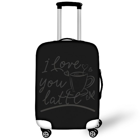 I love you latte Luggage Covers