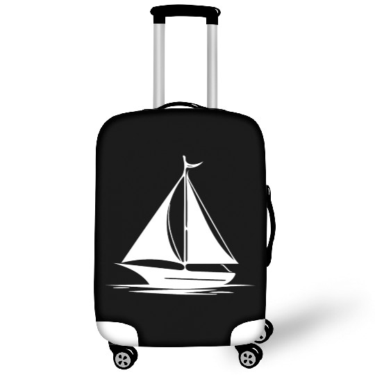 Fast Sailing Boat With Set Sails Luggage Covers