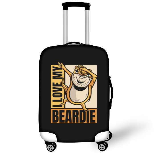I Love My Beardie Pogona Lizard Pet Owner Bearded Luggage Covers