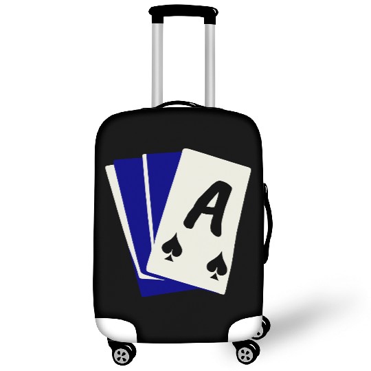 Playing Card Hand, Ace Showing 3 Color Vector Luggage Covers