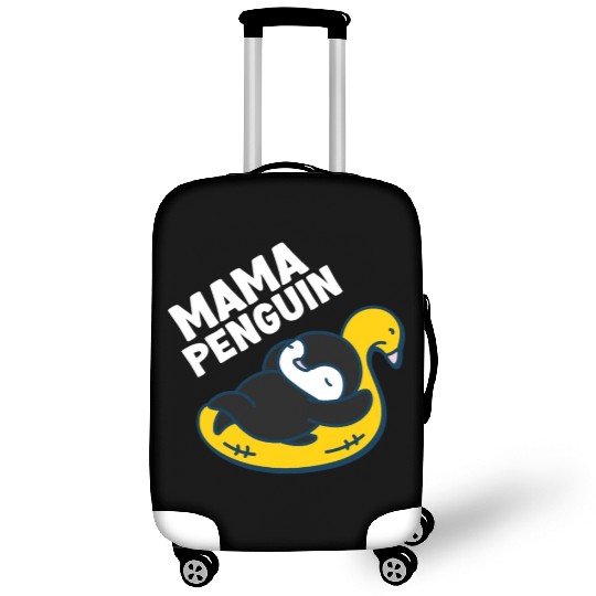 Penguin Mama Flightless Bird Lover Mother's Day Mo Luggage Covers
