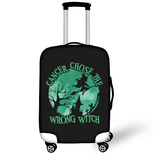 Cancer Witch Green Liver Cancer Luggage Covers