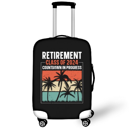 2024 Retirement Countdown Beach Luggage Covers