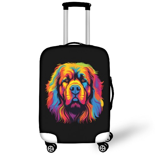 Watercolor Colorful Tibetan Mastiff Luggage Covers