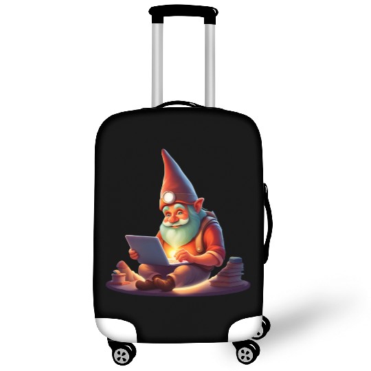 A Father's Day Gnome as a tech-savvy dad Luggage Covers