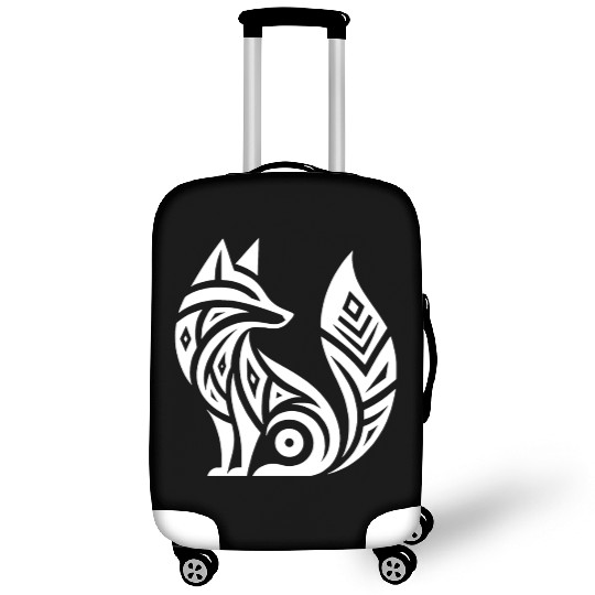 Smart Fox In T Tattoo Style Luggage Covers