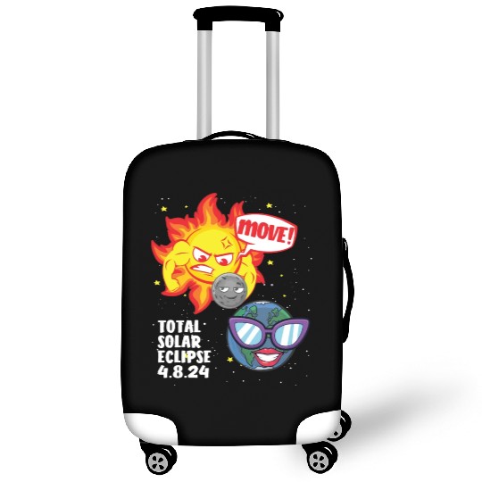 Total Solar Eclipse Move! 4.08.24 Funny Eclipse Luggage Covers