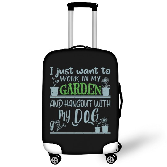 Gardening Luggage Covers Dog Lover Gardener Garden Pet Plants
