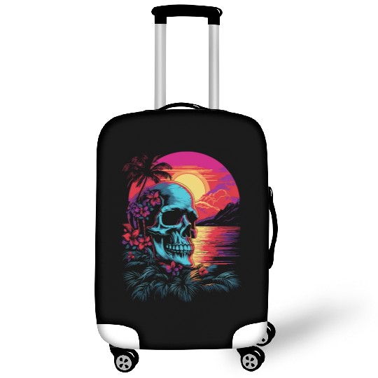 Surfing Surfer Skull Nature Luggage Covers