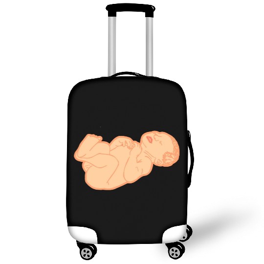 Newborn baby white skin color Luggage Covers