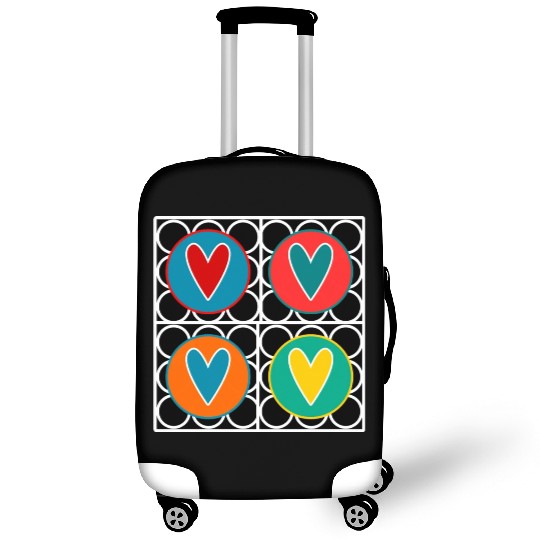 HEART. COUPLE. JUST MARRIED. Bachelorette party. VALENTINE'S DAY. Luggage Covers