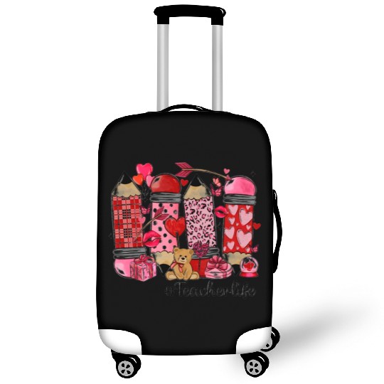 valentines day teacher life Luggage Covers