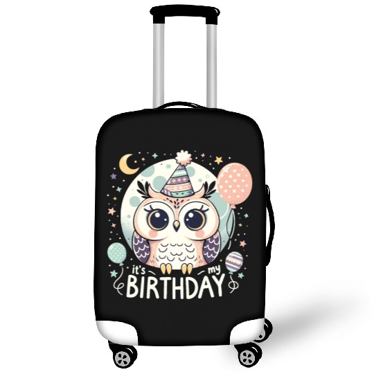 Its My Birthday Sweet Birthday Owl Luggage Covers