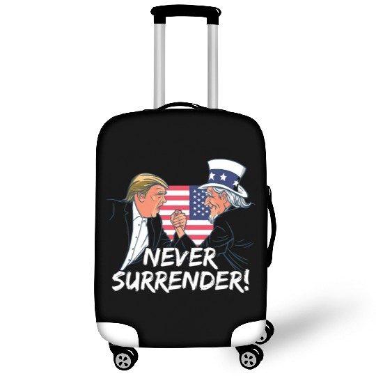 Trump Never Surrender Mug Shot Luggage Covers